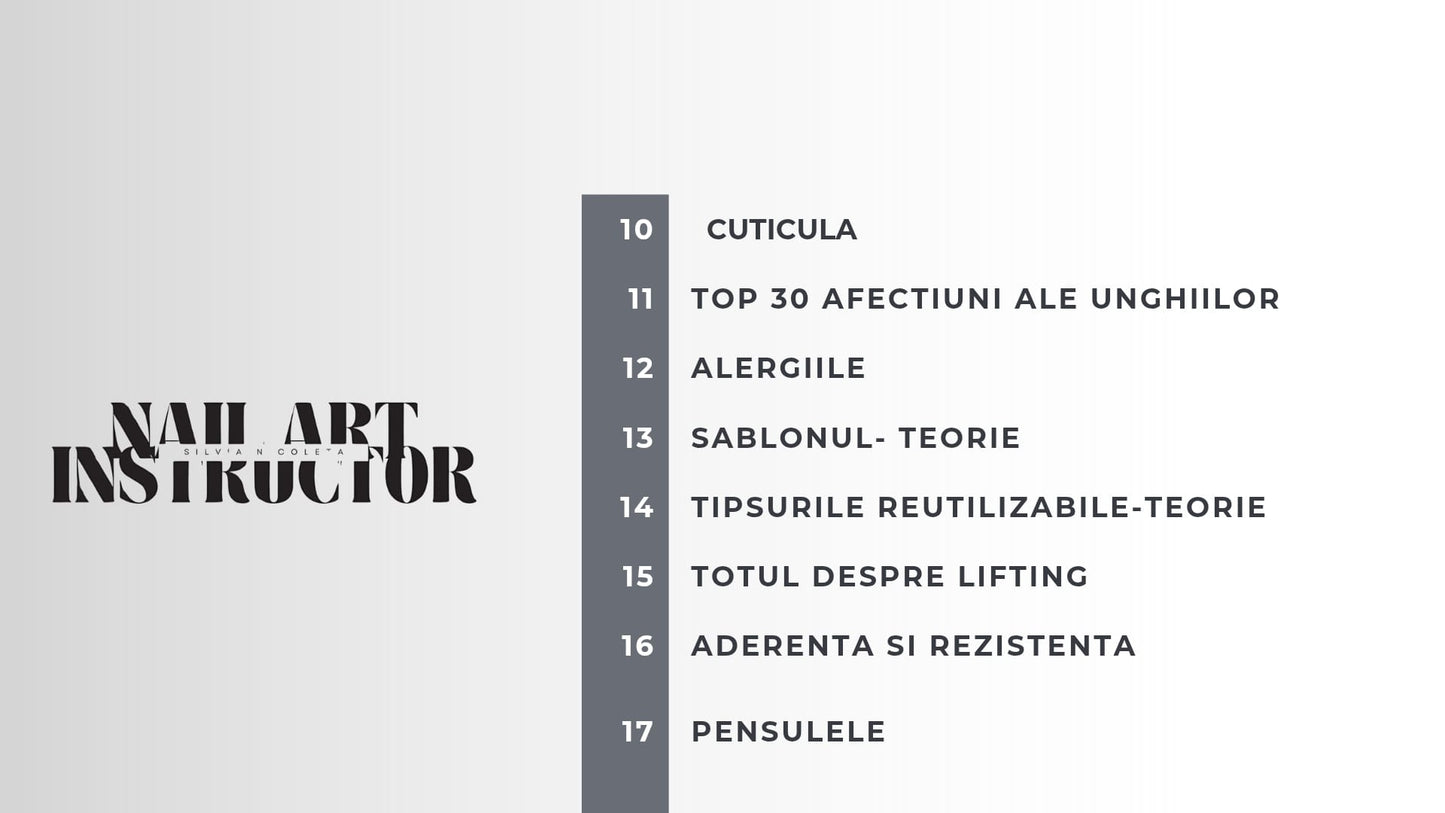 Ghidul Tehnicianului Începător-Silvia Nicoleta Nail Intructor