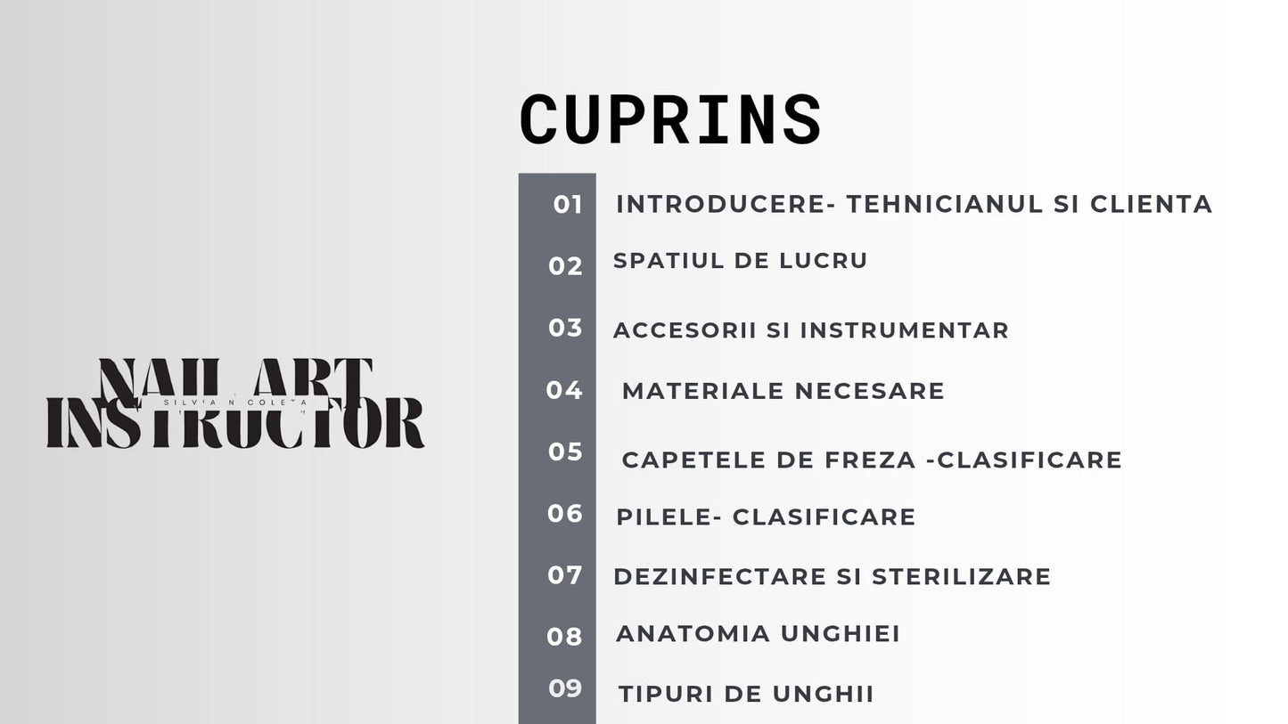 Ghidul Tehnicianului Începător-Silvia Nicoleta Nail Intructor